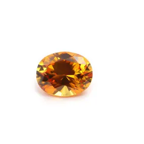 Dark Yellow Sapphire #22 (Lab Grown) - OVAL